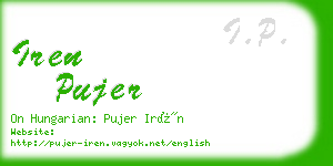 iren pujer business card